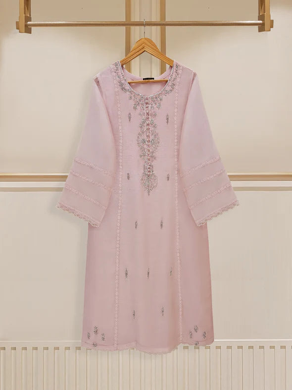 3 PIECE - PURE COTTON NET EMBROIDERED SUIT S109564