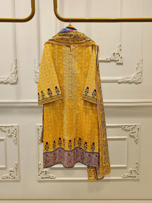 2 Piece - Digital Printed Embroidered Lawn Suit S111594