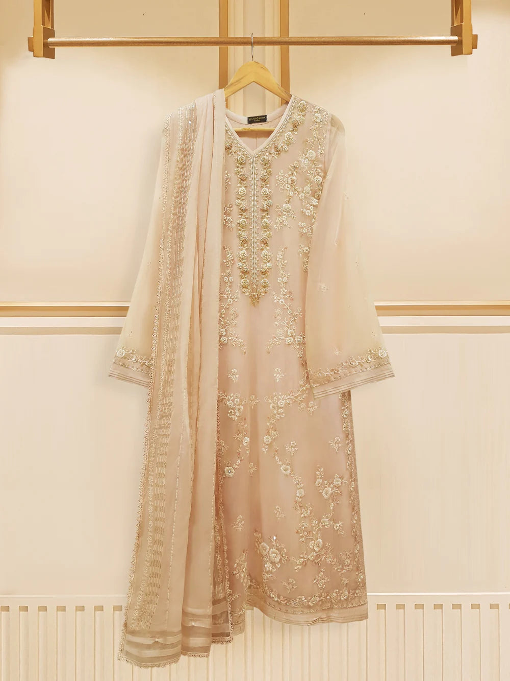 3 PIECE - EMBROIDERED CHIFFON SUIT S108612