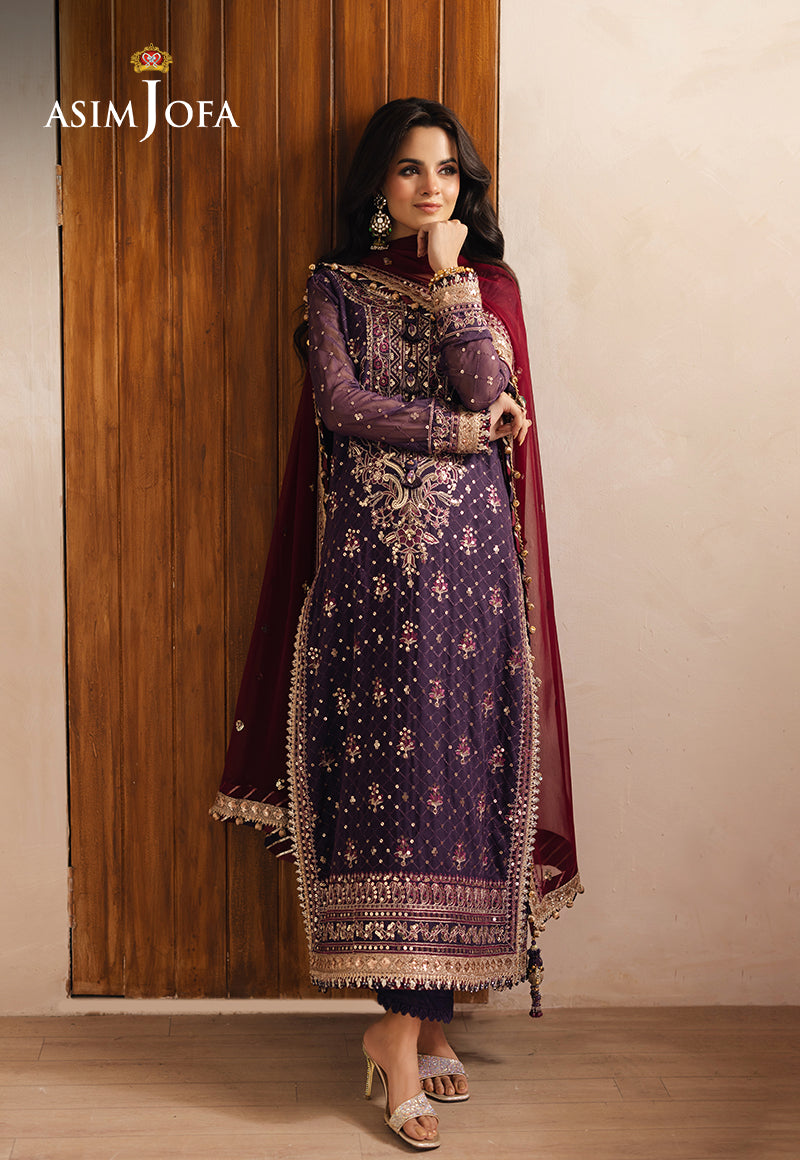 AJHE-01 EMBROIDERED CHIFFON 3 PCS