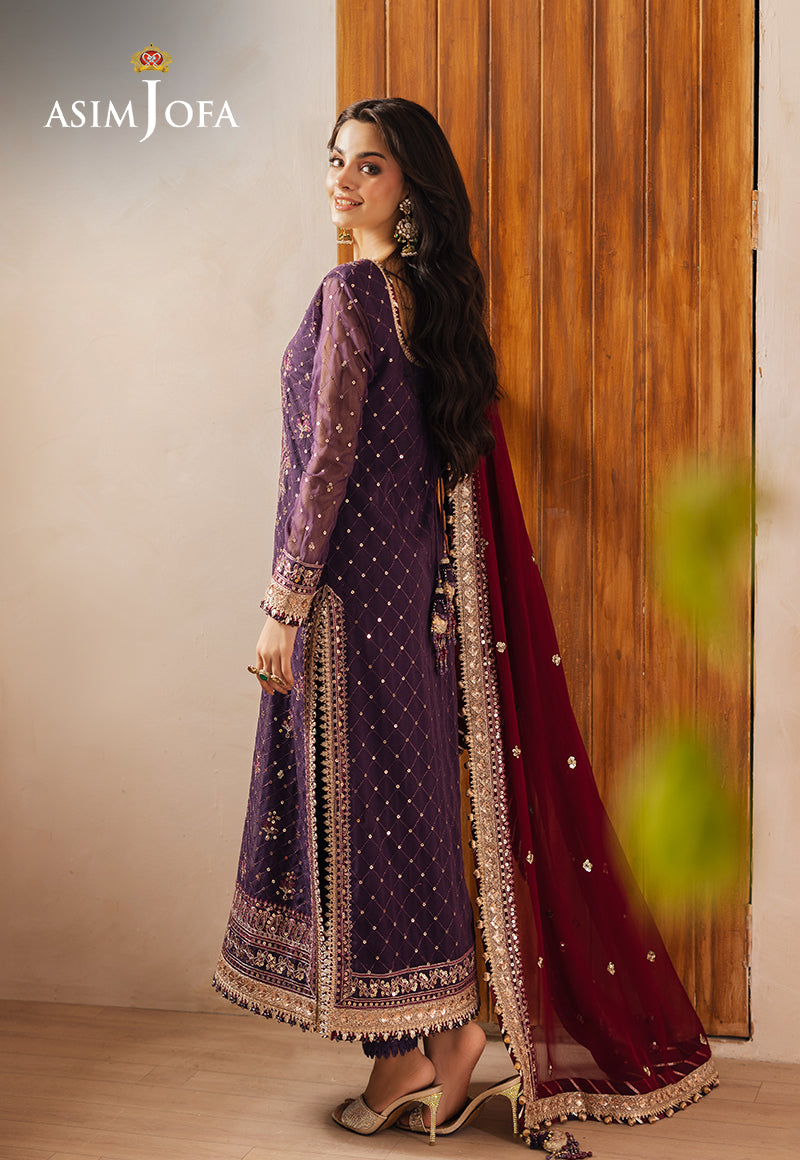 AJHE-01 EMBROIDERED CHIFFON 3 PCS