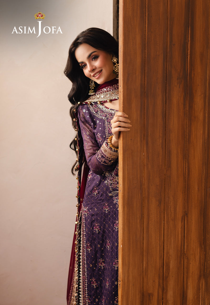 AJHE-01 EMBROIDERED CHIFFON 3 PCS