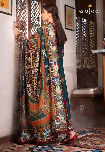 AJK-10 EMBROIDERED COTTON SLUB 3 PCS