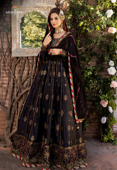 AJM-07 EMBROIDERED CHARMEUSE SILK 3 PCS