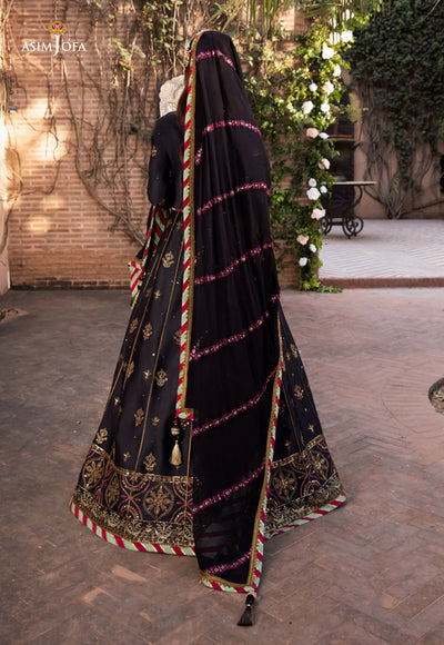 AJM-07 EMBROIDERED CHARMEUSE SILK 3 PCS