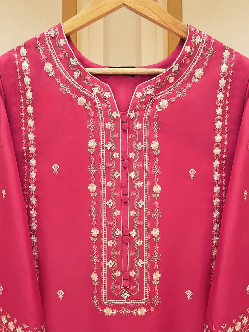 FINE JACQUARD EMBROIDERED SHIRT S109300