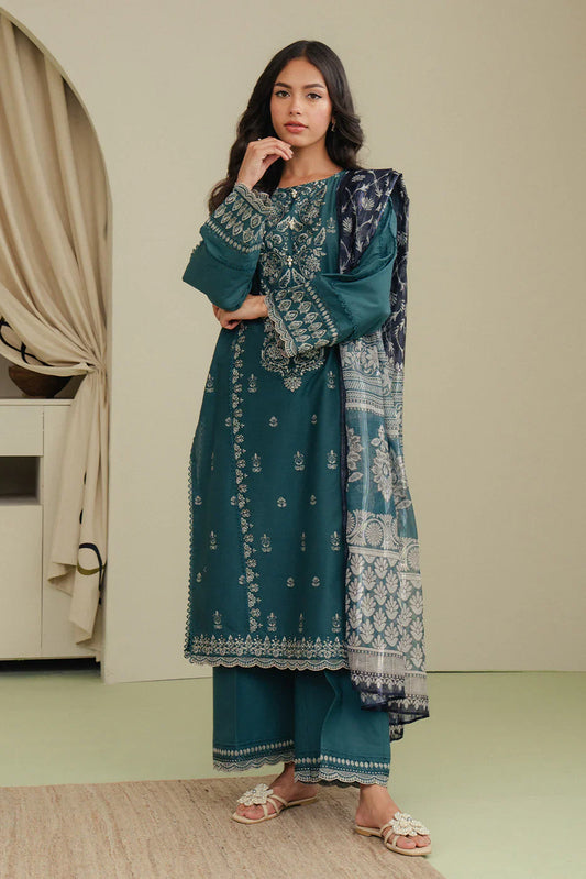 Beechtree 3Pc Embroidered Jacquard Suit BT12502UN006344