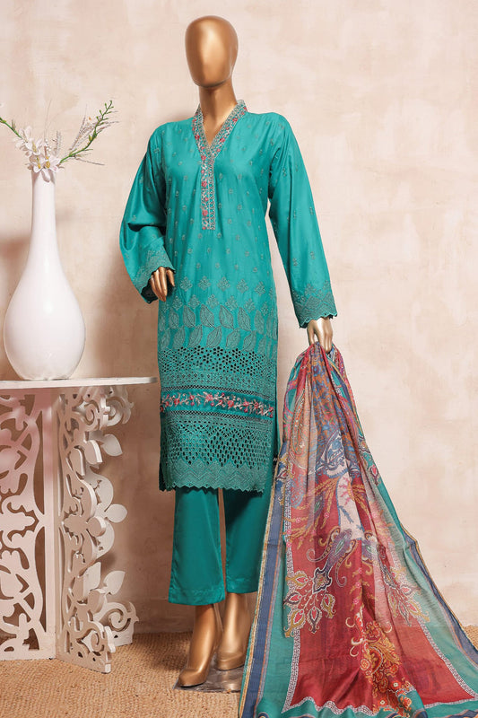 3 Piece Stitched Chikankari Suit SK-01 - SADA BAHAR