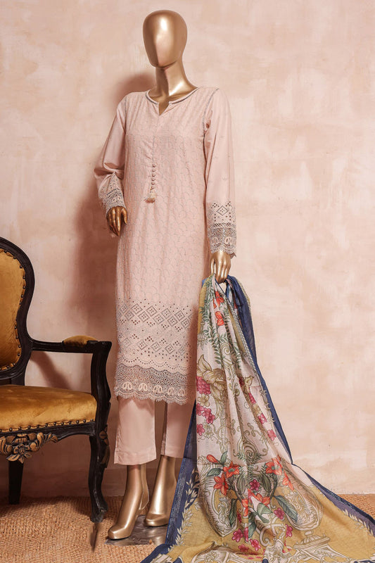 3 Piece Stitched Chikankari Suit SK-02 - SADA BAHAR