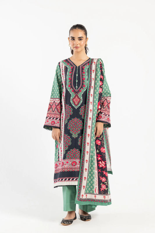 Ethnic 3Pc Printed khaddar Suit E0472/202/706