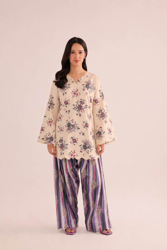2PC Summer Lawn Dress- PRT L42198