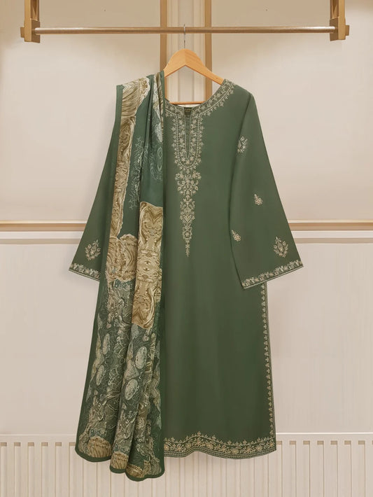 3 PIECE - EMBROIDERED TWILL VISCOSE SUIT S108341