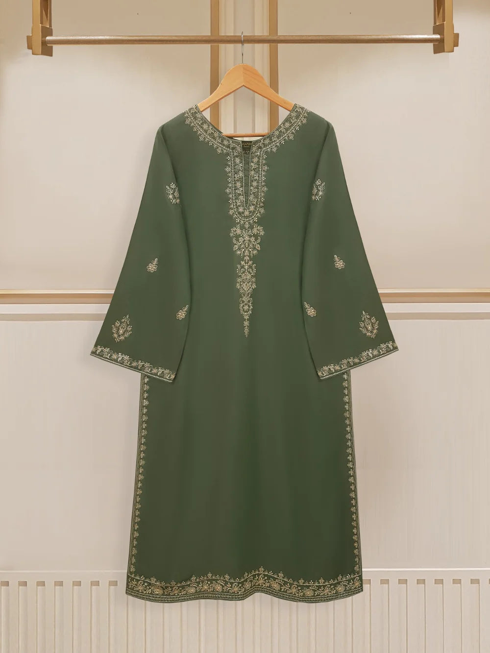 3 PIECE - EMBROIDERED TWILL VISCOSE SUIT S108341