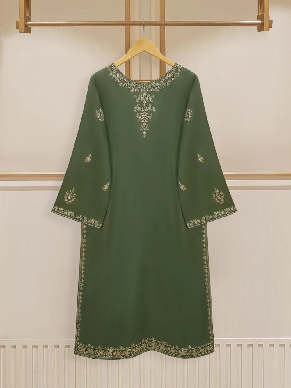 3 PIECE - EMBROIDERED TWILL VISCOSE SUIT S108341