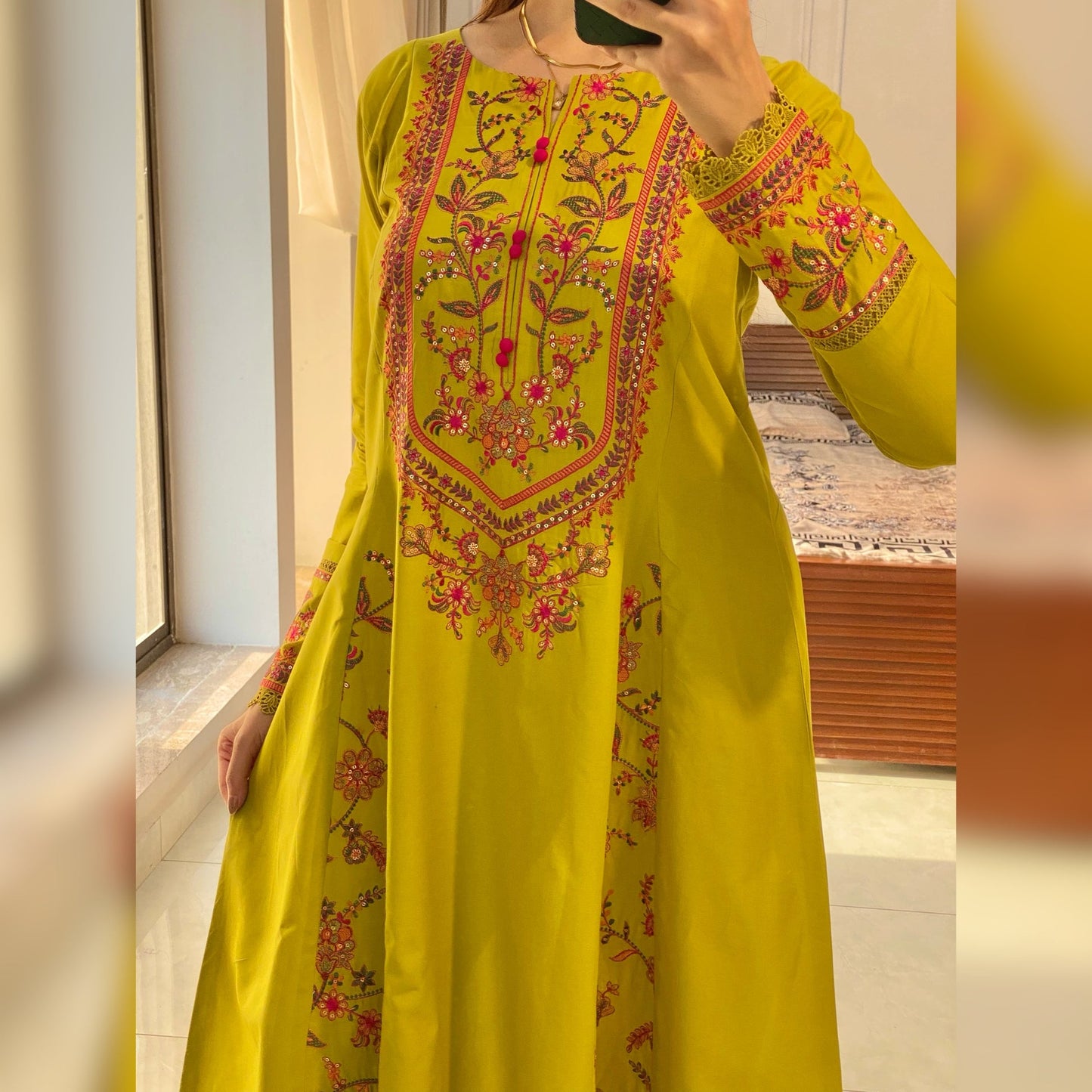 Avo Embroidered Frock 3PC
