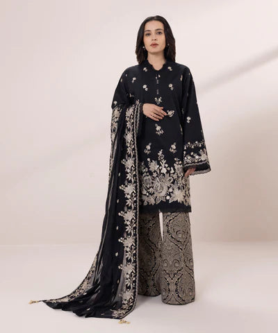 3 PIECE - EMBROIDERED LAWN SUIT