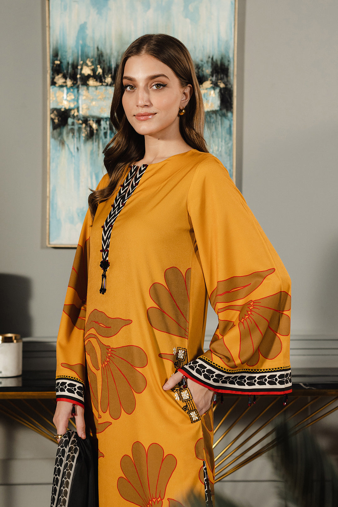 Tehra Long And Dupatta - LULUSAR