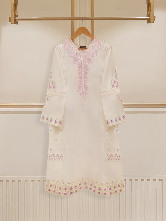 PURE EMBROIDERED JACQUARD LAWN SHIRT S106818