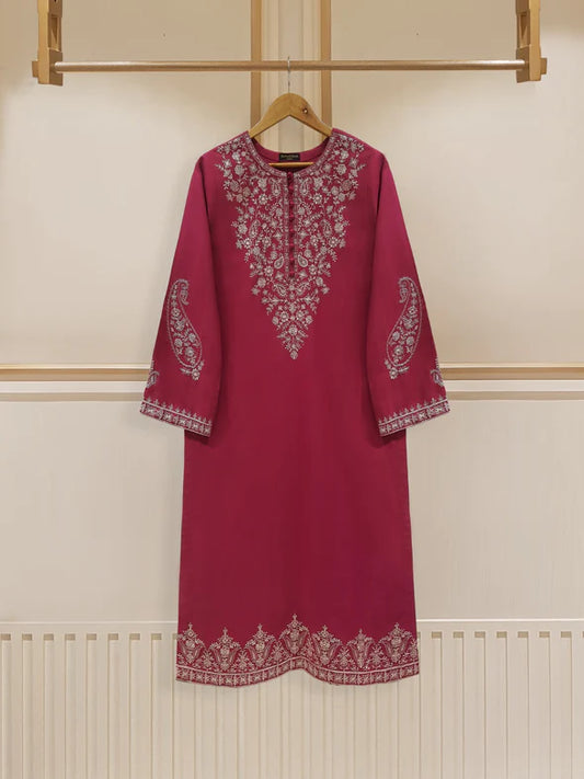 PURE EMBROIDERED JACQUARD LAWN SHIRT S106931