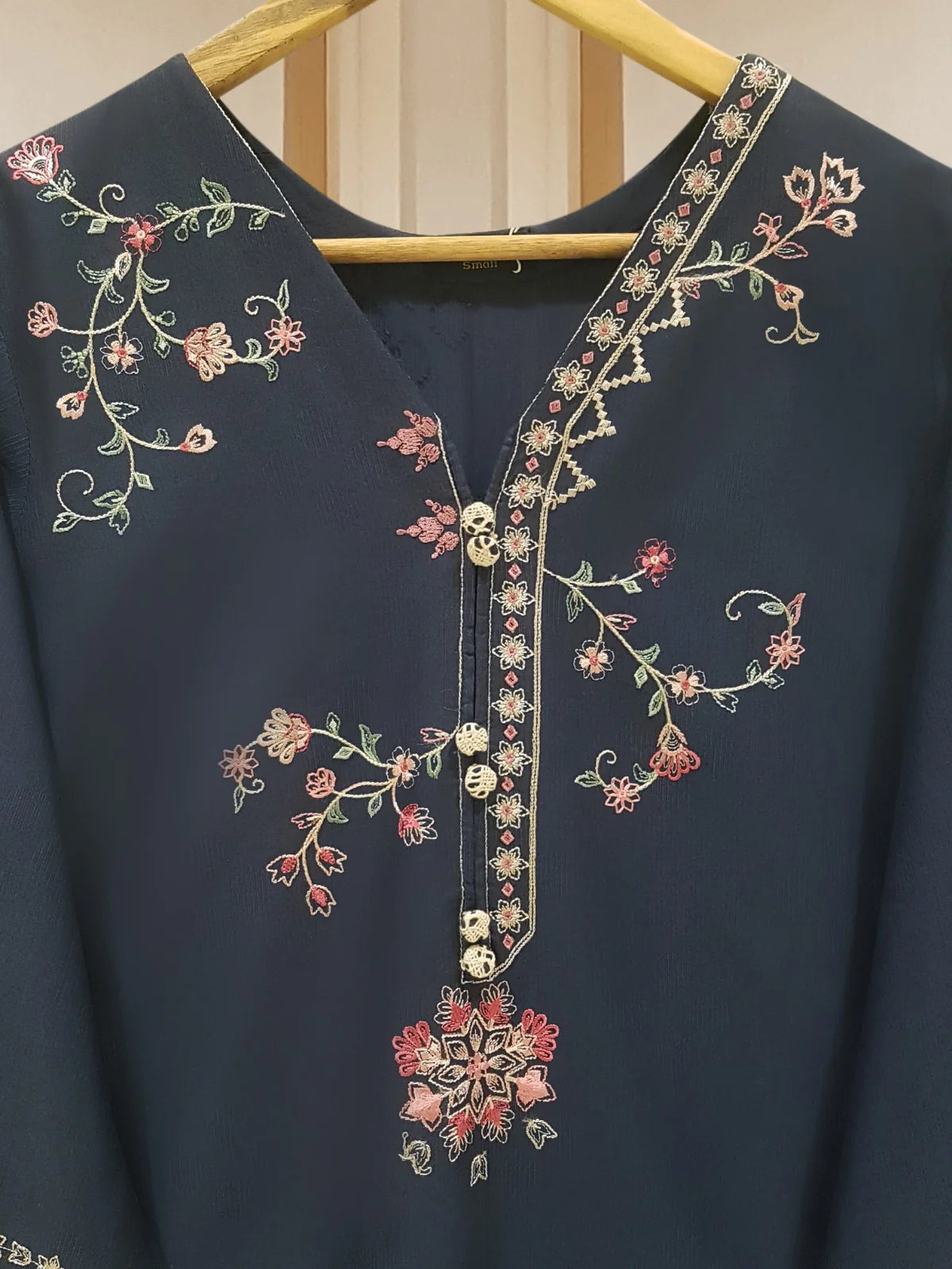 PURE JACQUARD LAWN EMBROIDERED SHIRT S107381