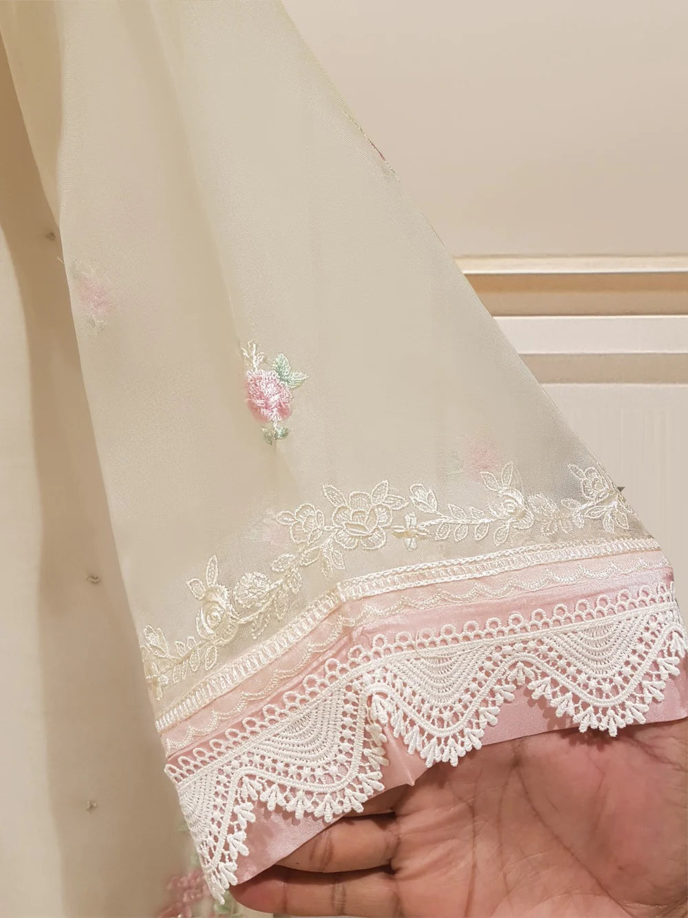 TWO PIECE PURE ORGANZA EMBROIDERED SHIRT WITH DUPATTA S107402