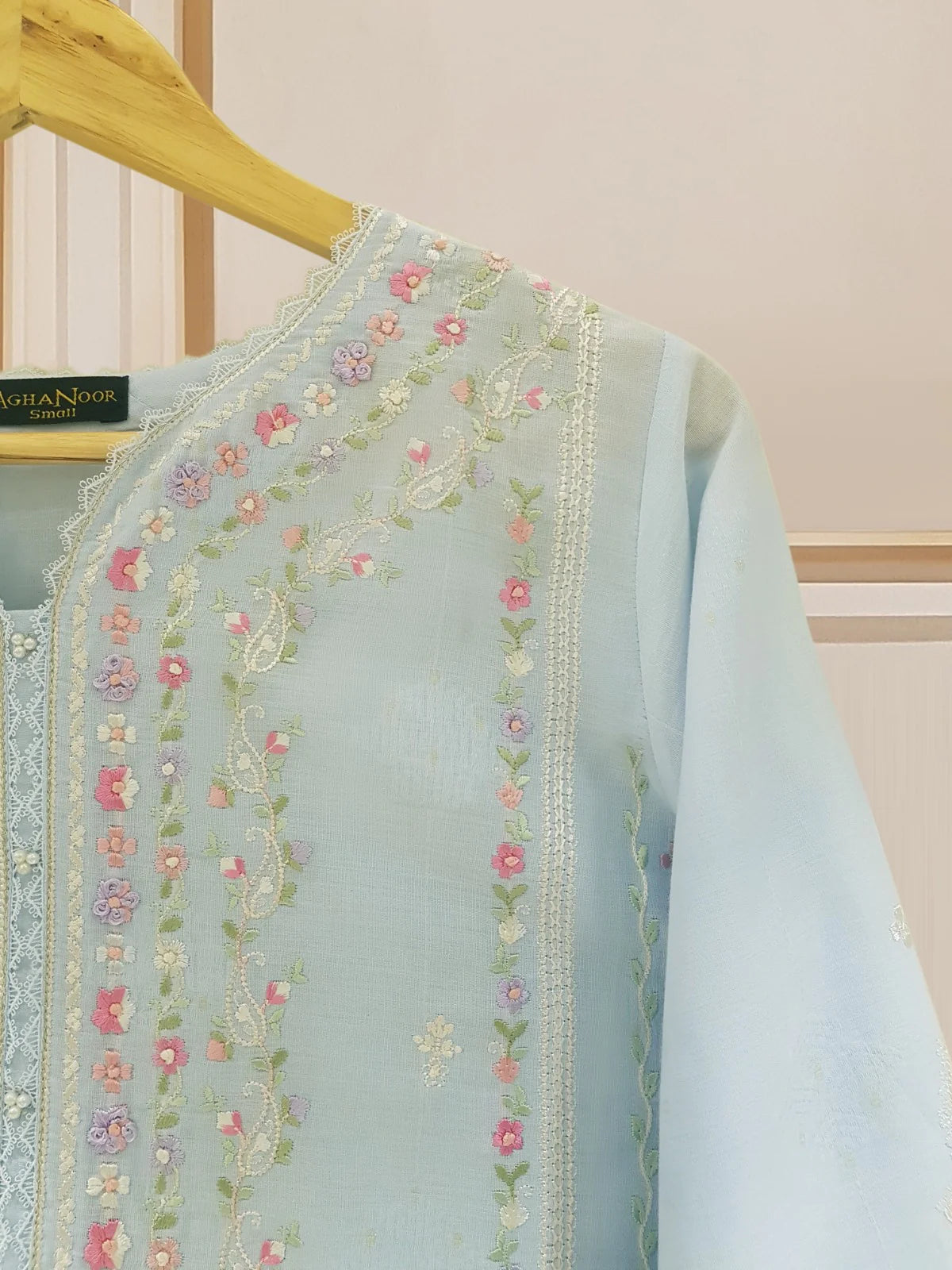 PURE EMBROIDERED JACQUARD LAWN SHIRT S107475