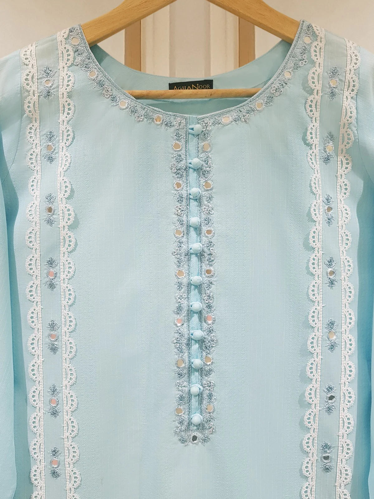 FINE JACQUARD EMBROIDERED SHIRT S107504