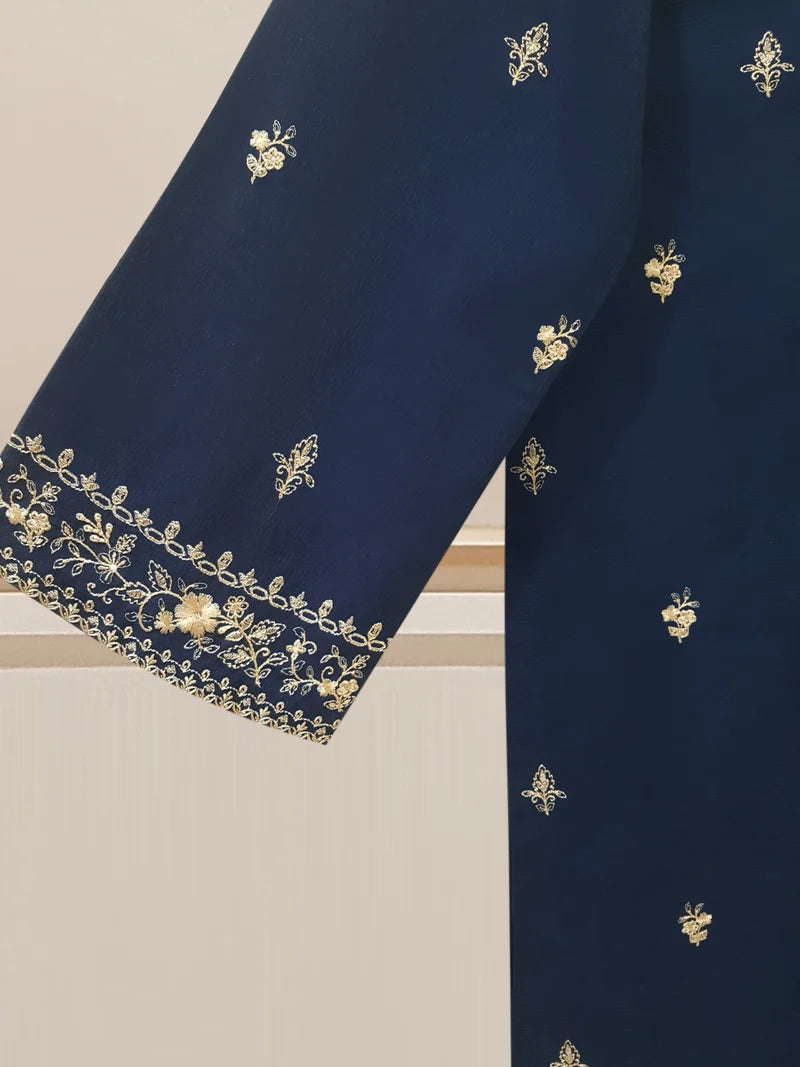 TWO PIECE FINE JACQUARD LAWN EMBROIDERED SHIRT WITH CHIFFON DUPATTA S107690