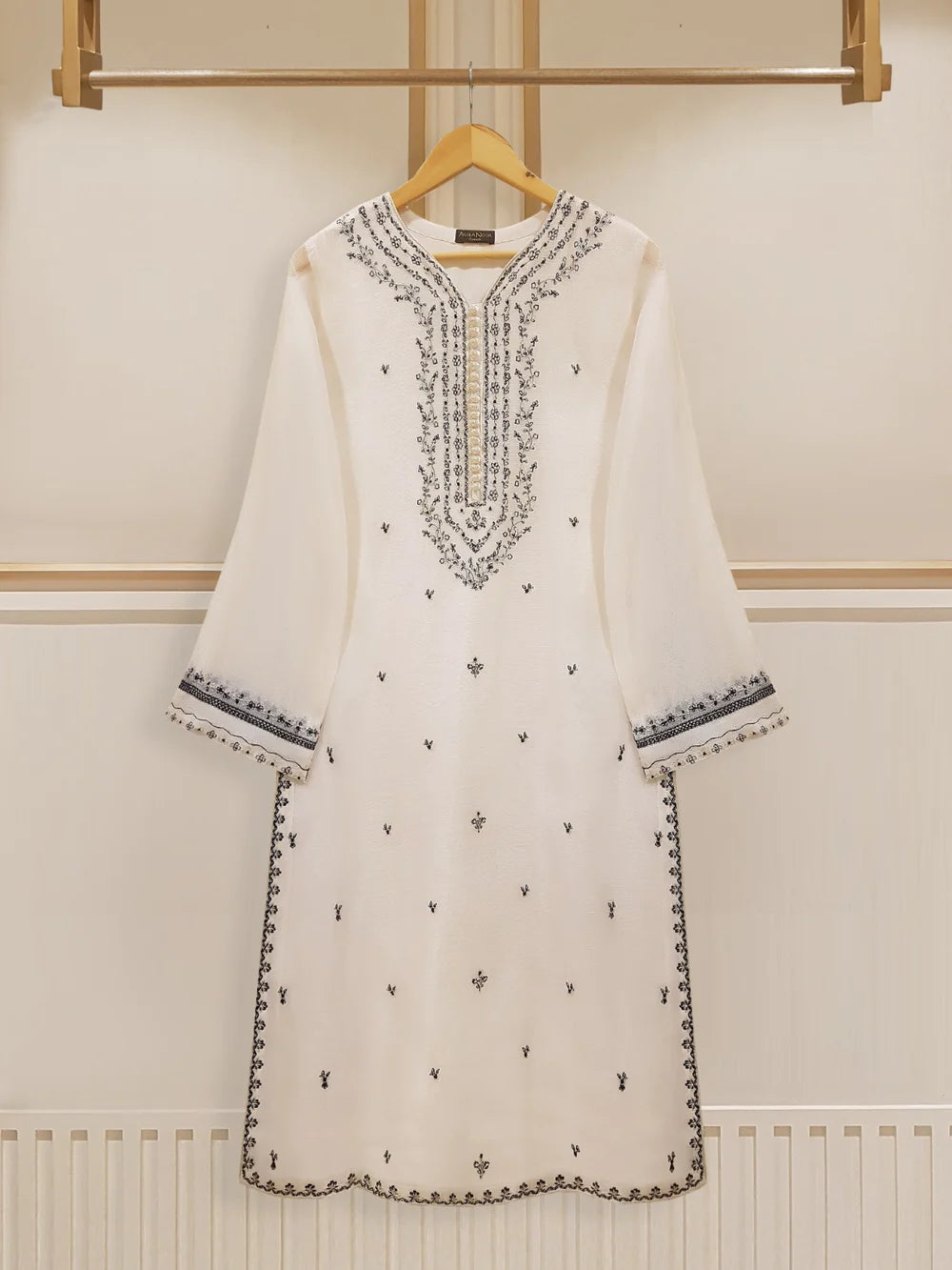 TWO PIECE PURE COTTON NET SHIRT WITH DUPATTA S107837