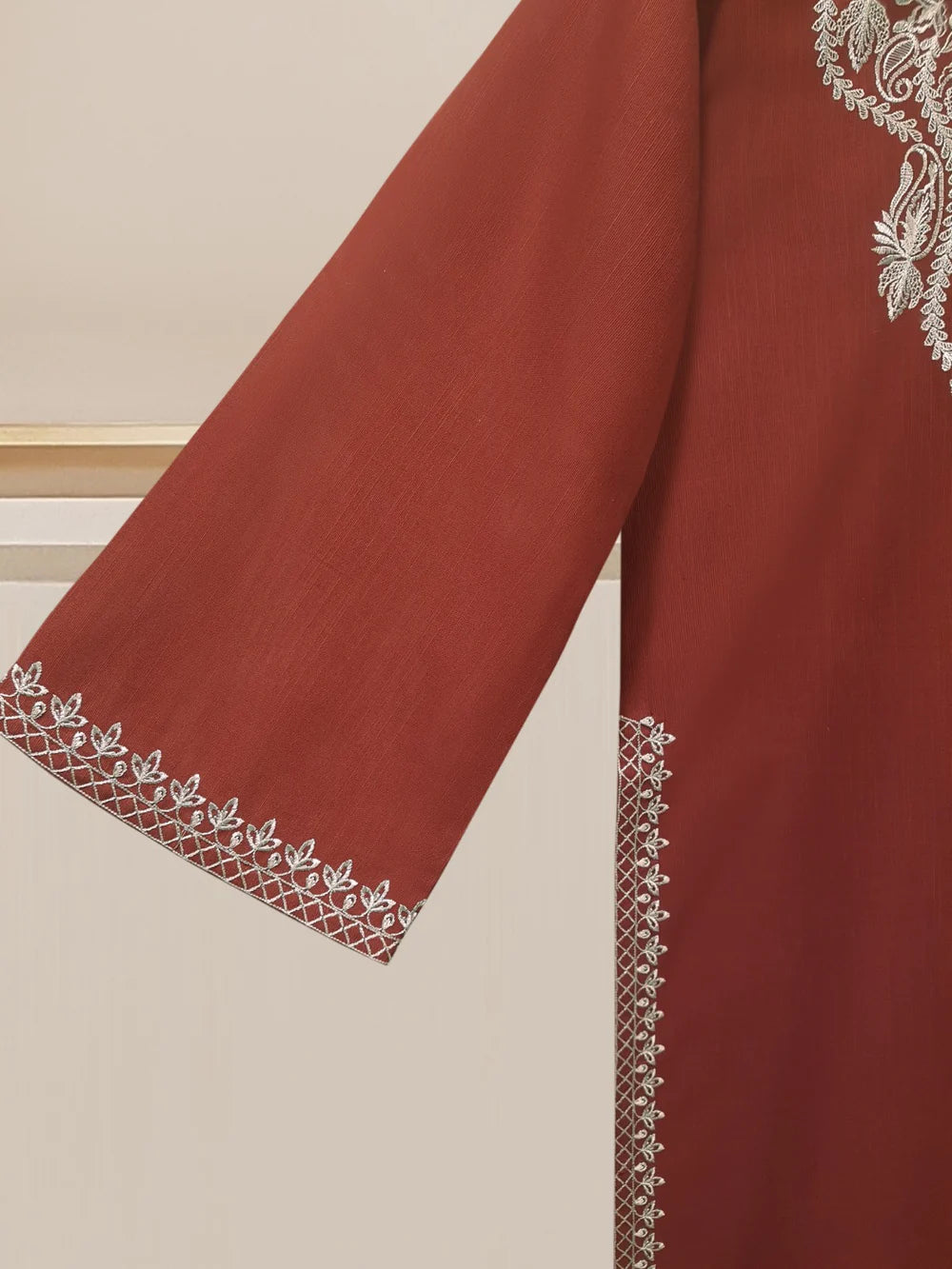 3 PIECE - EMBROIDERED KHADDAR SUIT S108112