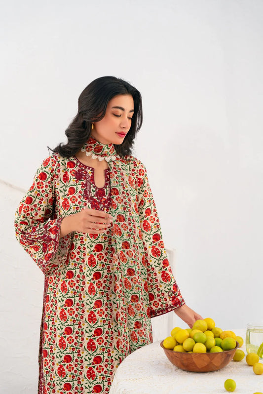 2 PIECE - DIGITAL PRINTED LAWN SUIT S109218