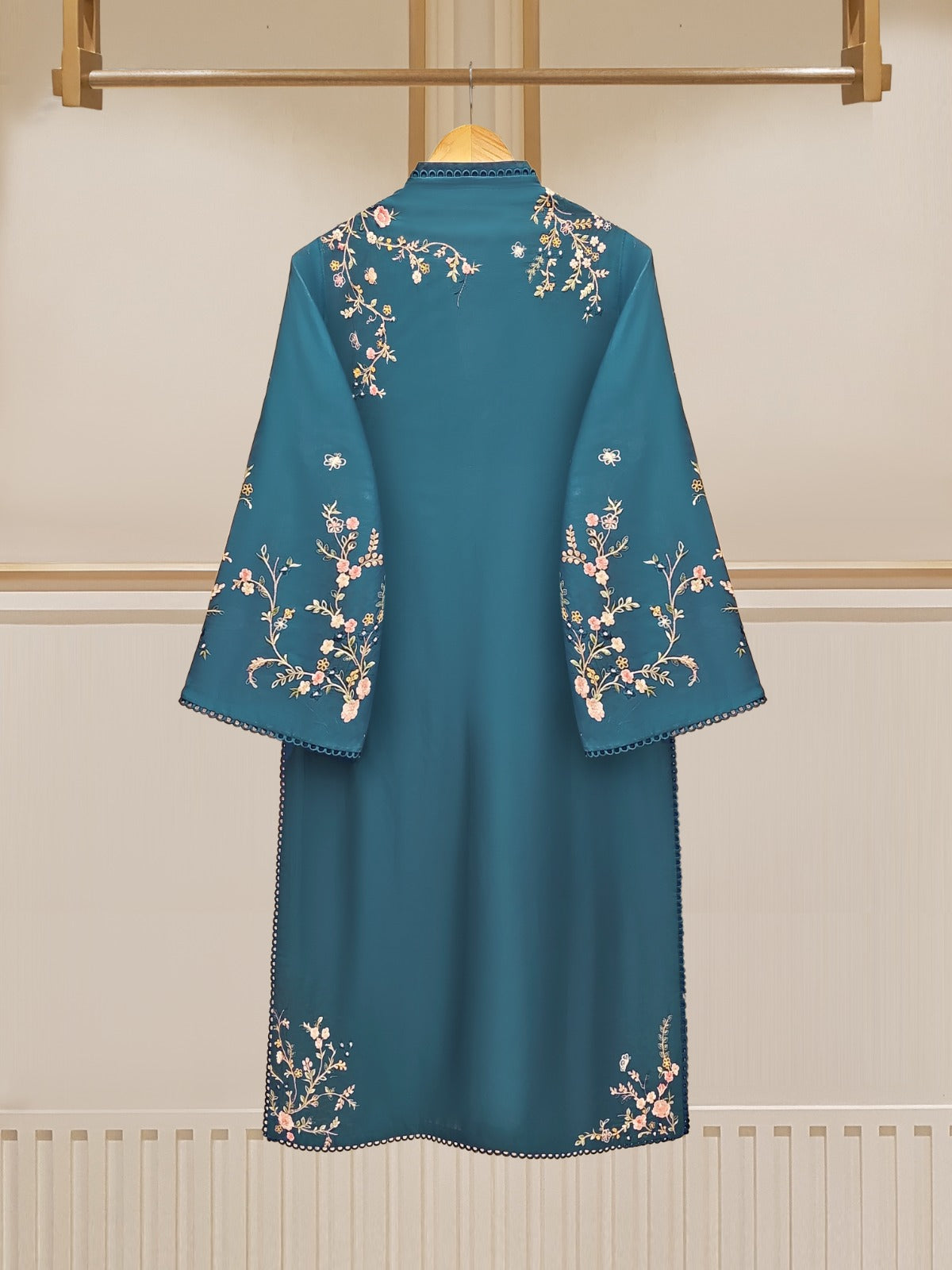 2 Piece - Embroidered Jacquard Suit S110209