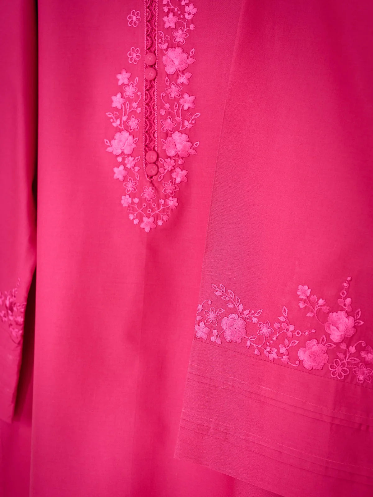 2 Piece - Embroidered Cambric Suit S110288