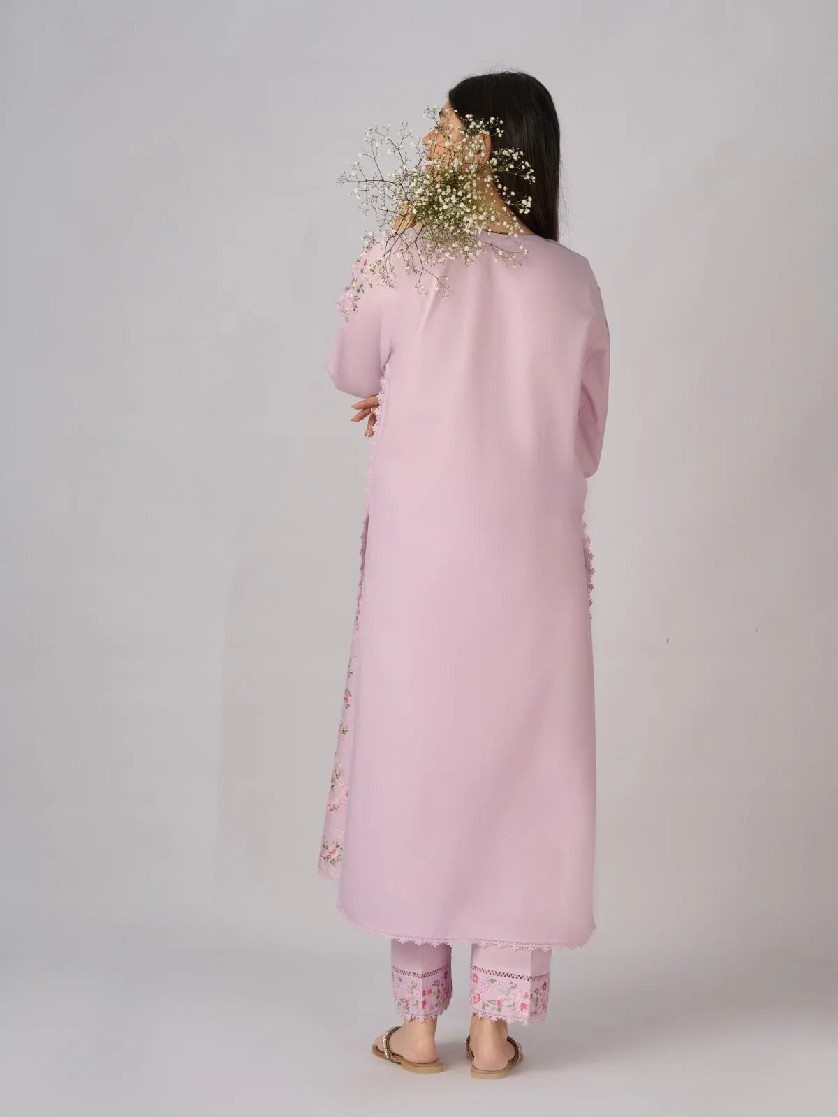 2 Piece - Embroidered Cambric Suit S110310