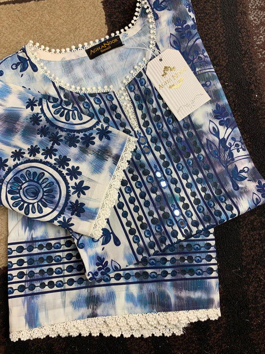 Premium Digital Printed Cambric Shirt S110219