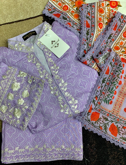 Aghanoor Clearance Sale Lawn Shirt & Dupatta