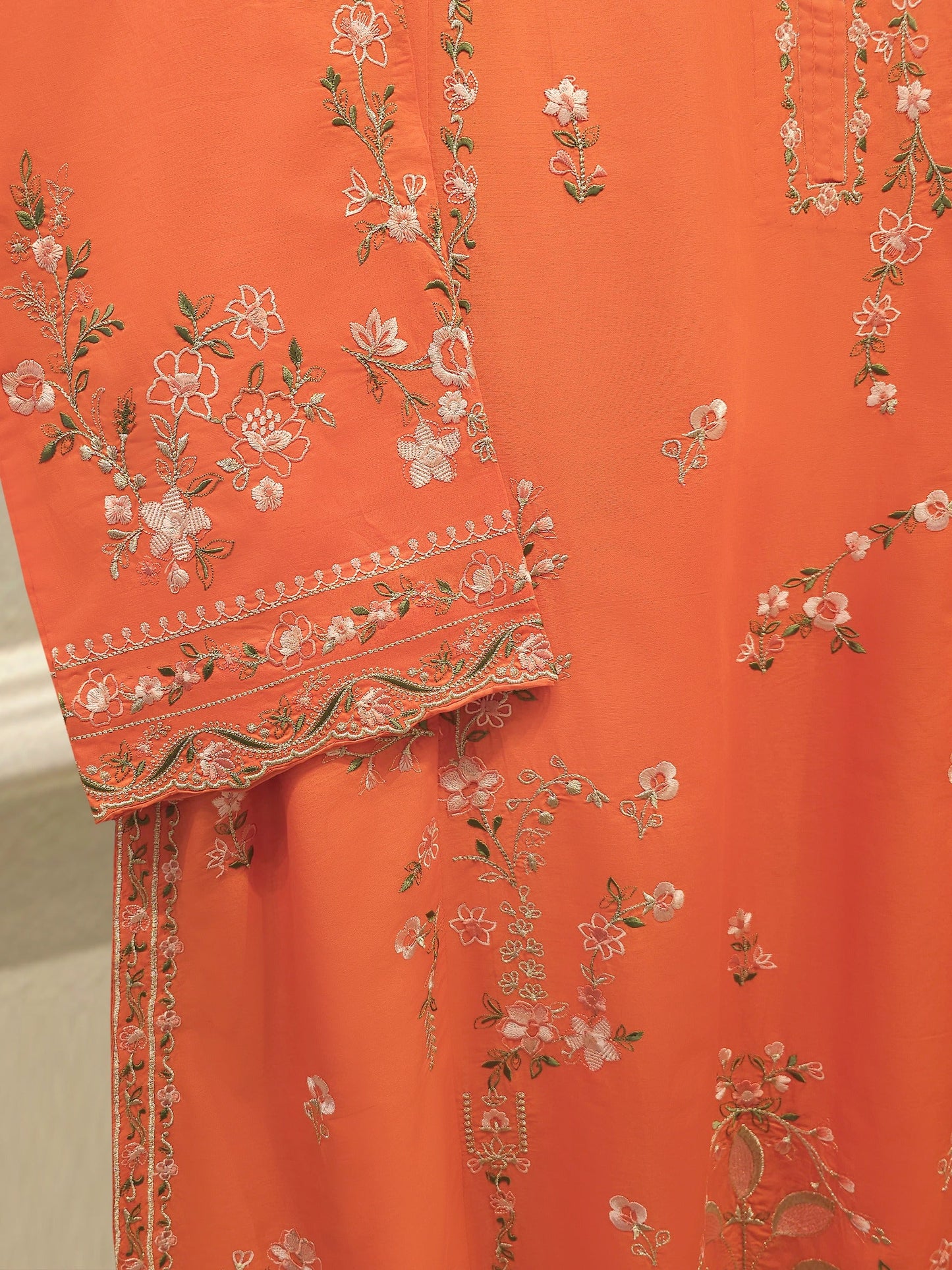 3 Piece - Embroidered Cambric Suit S114602