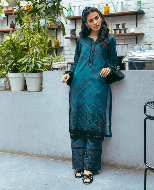 NUREH Ballerina Embroidered Chikankari Khaddar 2Pc Suit NU2-69