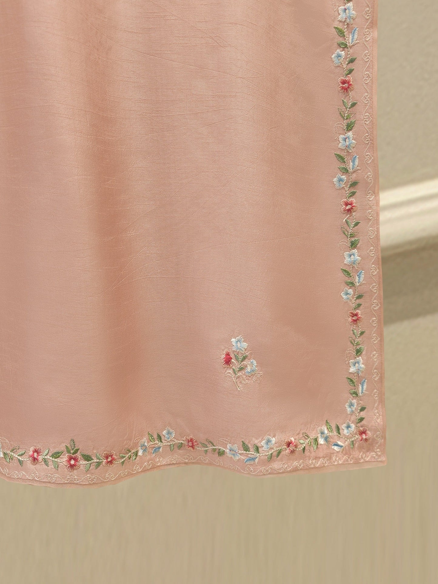 2 Piece- Pure Korean Silk Embroidered Suit S112926