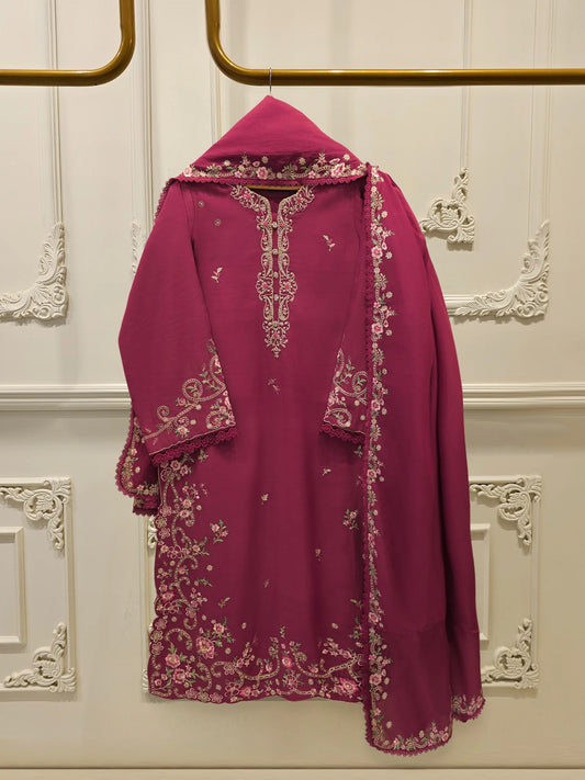 2 Piece - Embroidered Kora Cotton Suit S113719