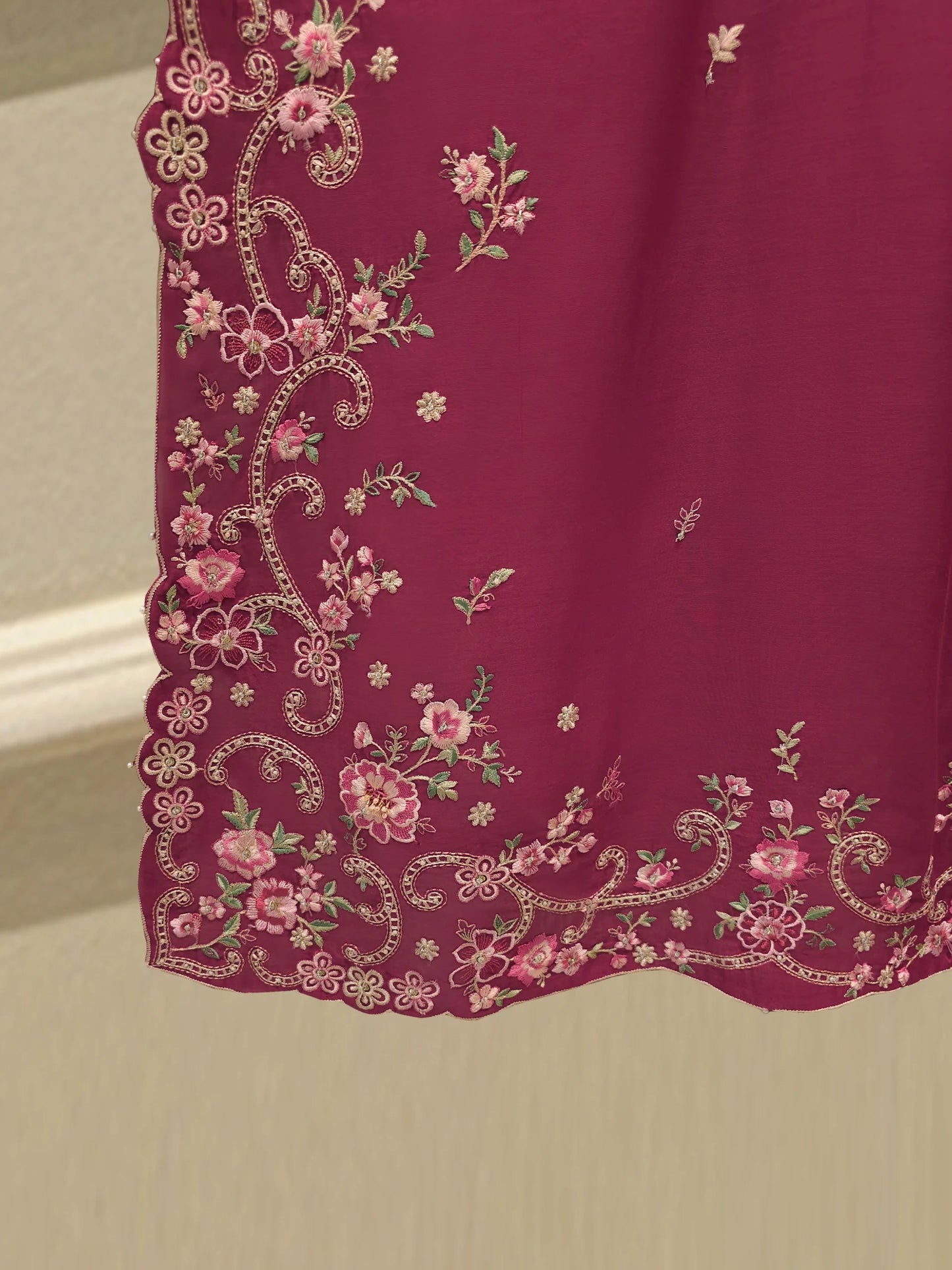 2 Piece - Embroidered Kora Cotton Suit S113719