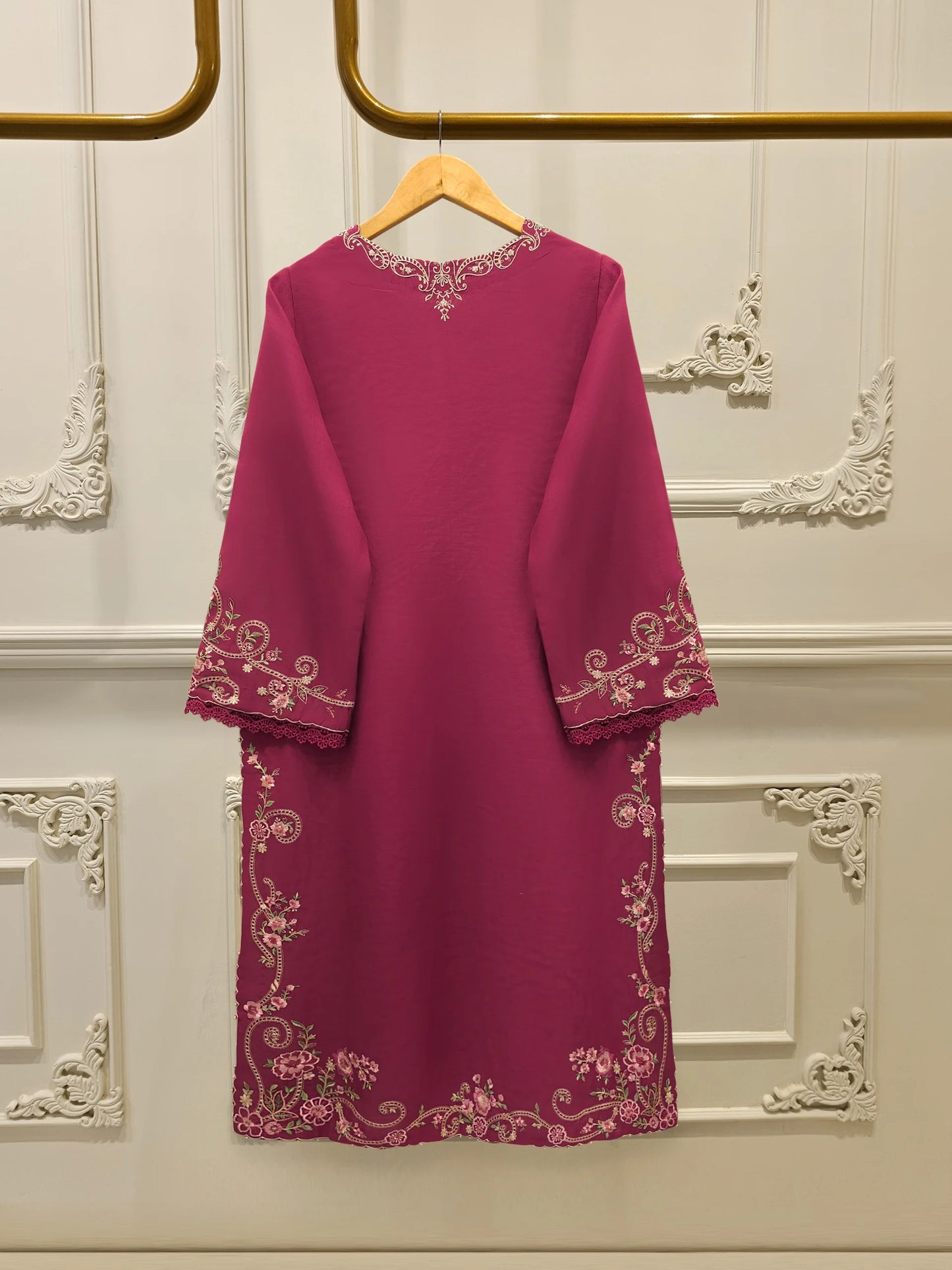 2 Piece - Embroidered Kora Cotton Suit S113719