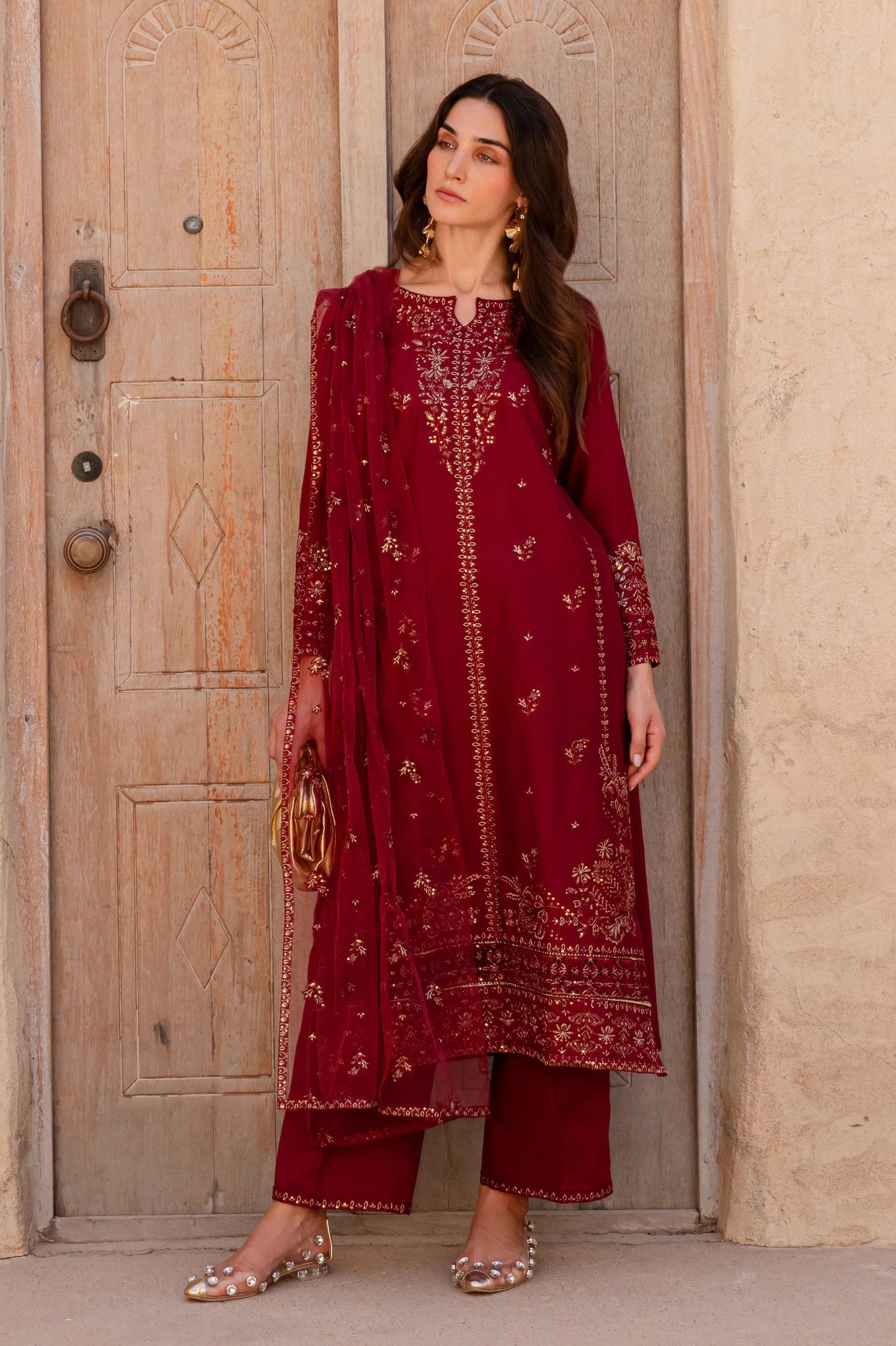 Best Selling - Zyra 3Pc Embroidered Dress