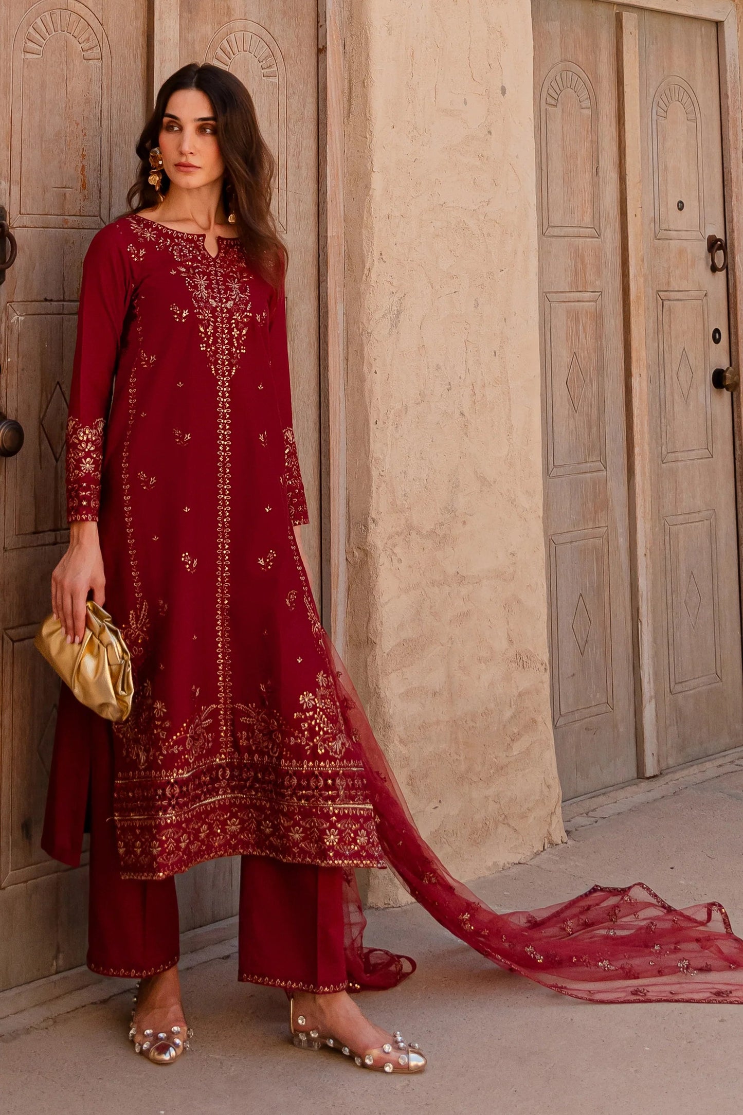 Best Selling - Zyra 3Pc Embroidered Dress