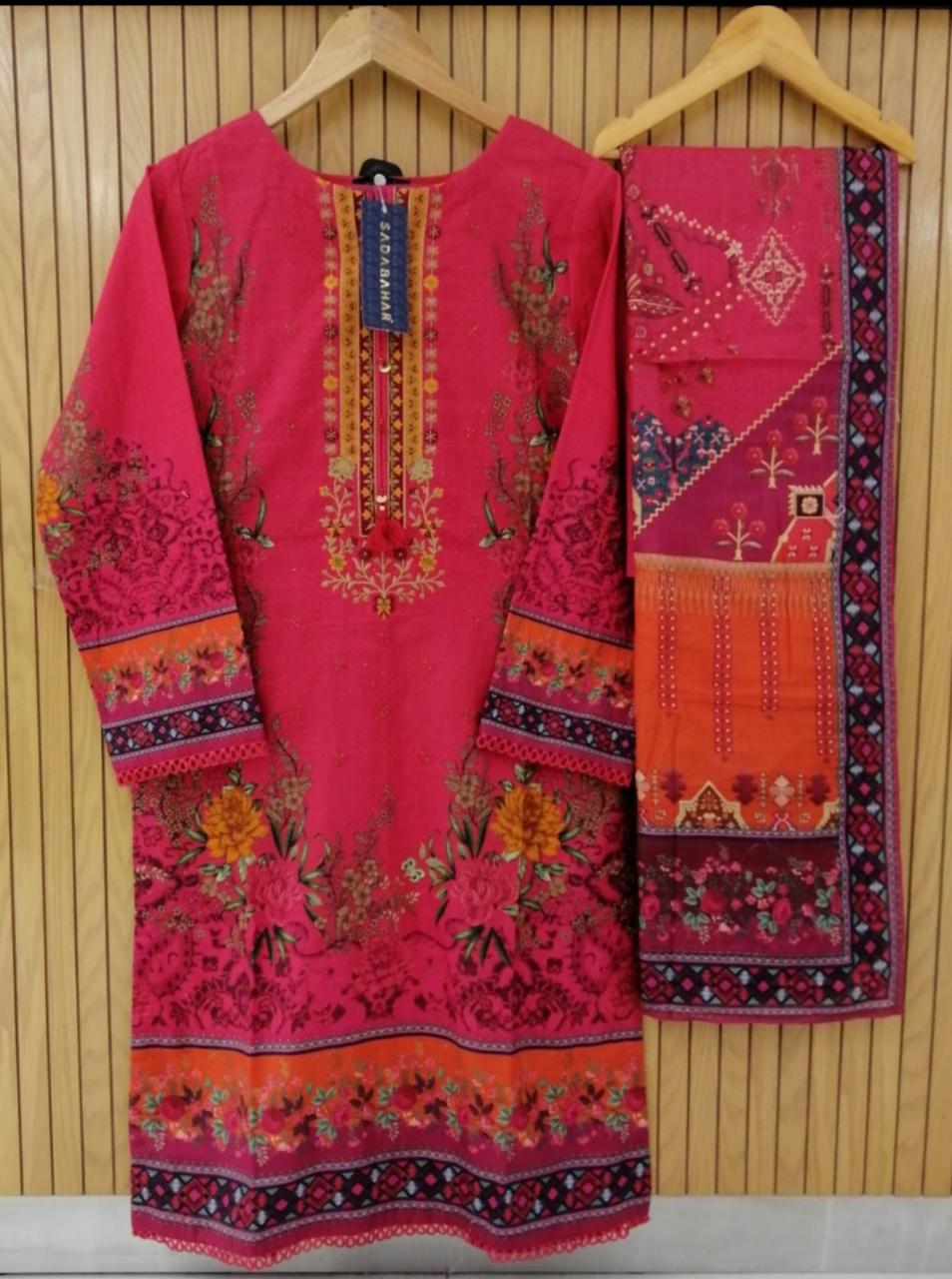 Sadabahar digital printed khaddar 02 - SADA BAHAR