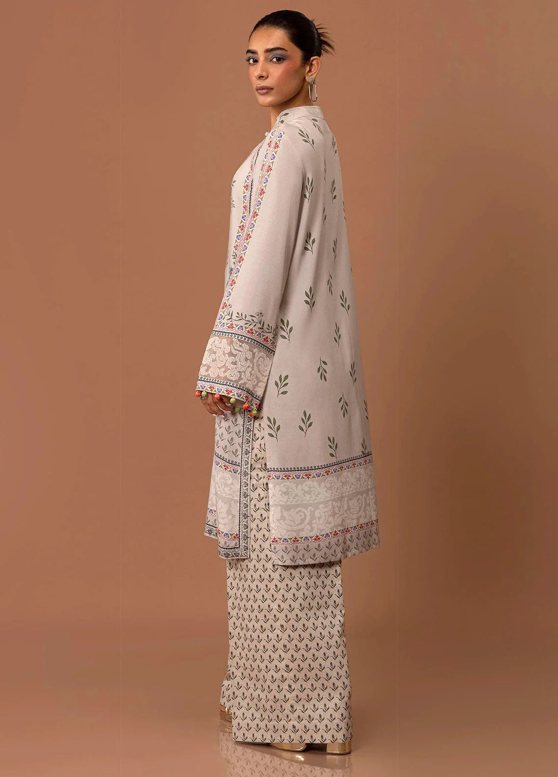 Mahay By Sana Safinaz Embroidered Slub 2 Piece Unstitched Suit H243-008B-2AC
