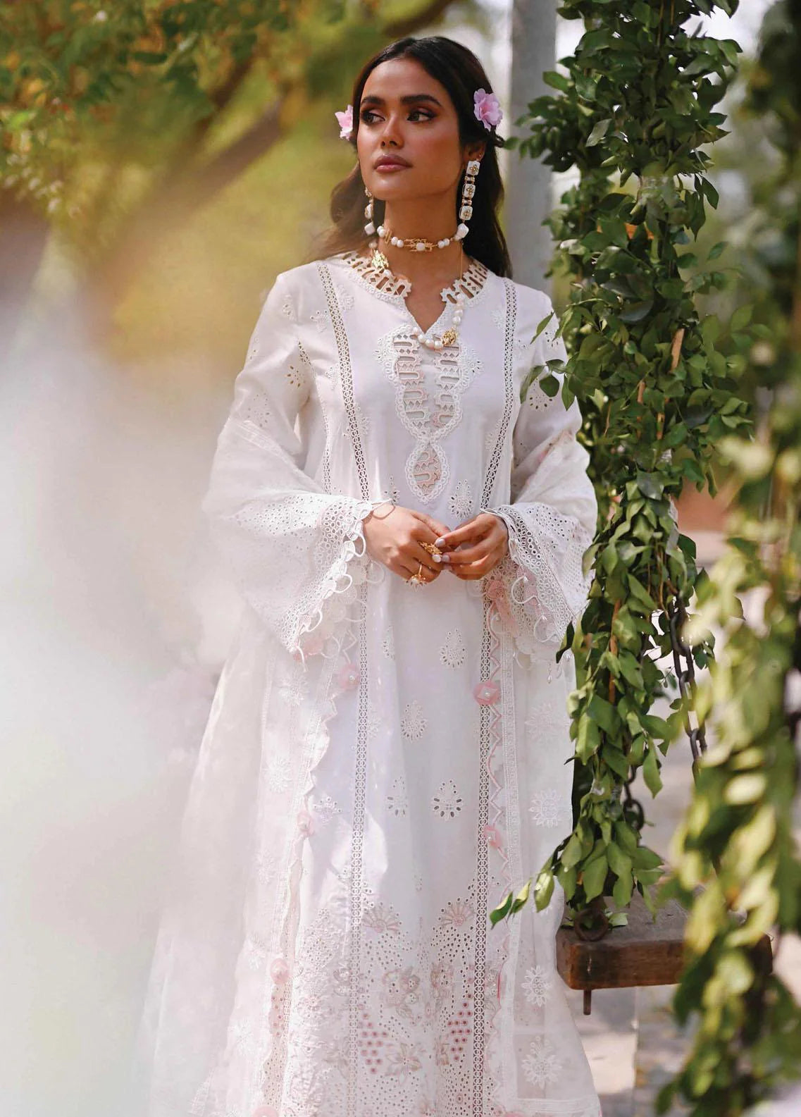 Qalamkar Embroidered Lawn Suits Unstitched 3 Piece QLM23E CF-02 Kefi - Eid Collection